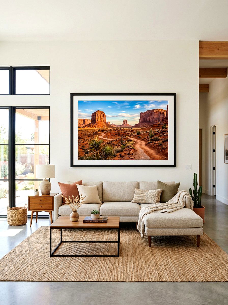 Desert Landscape Wall Art - 30 western home decor ideas
