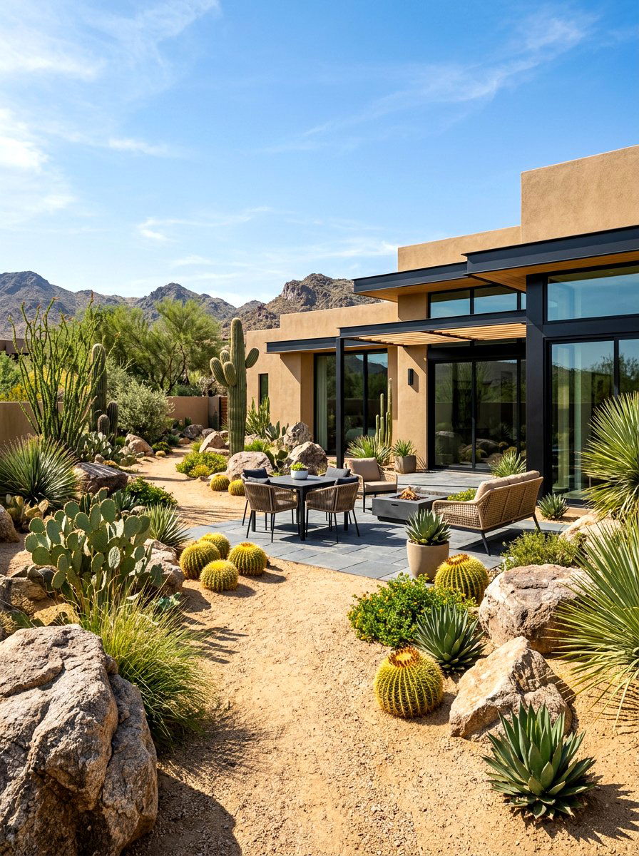 Desert Landscaping Backyard - 30 California casual patio ideas