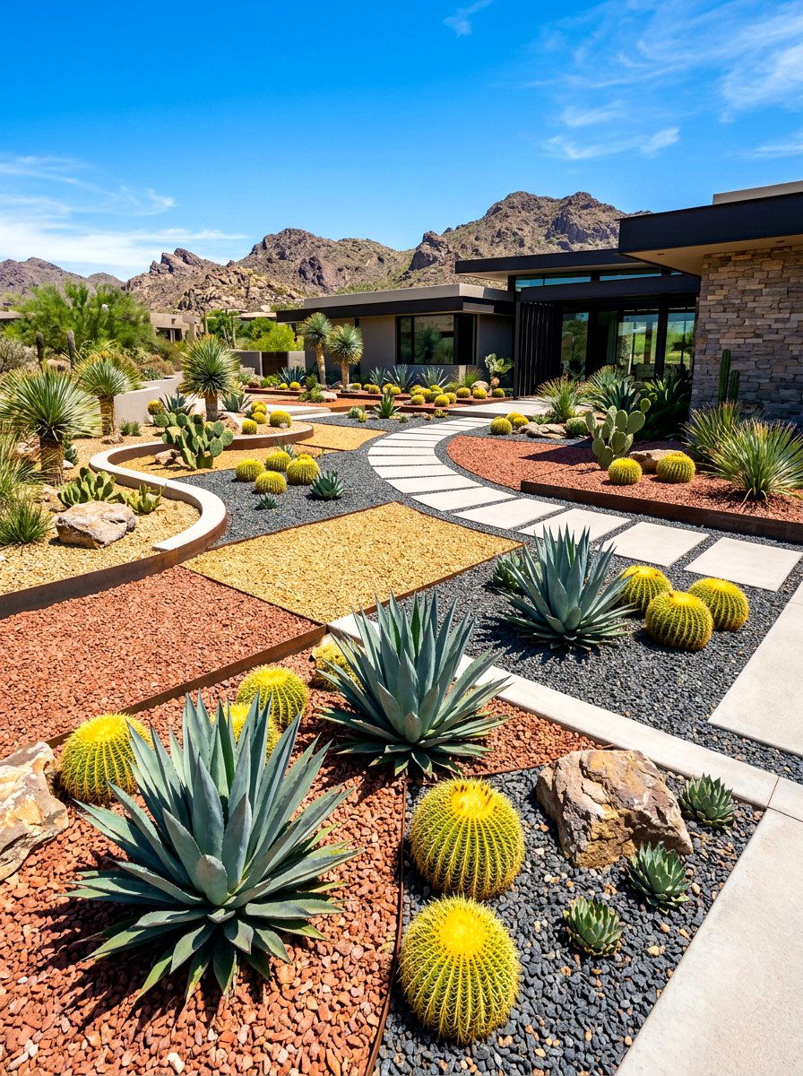 Desert Landscaping Layout - 30 xeriscape backyard ideas