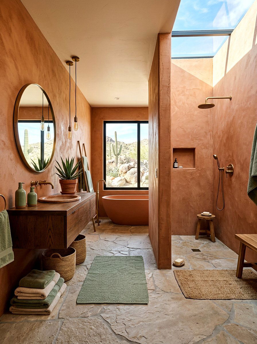 Desert Modern Bathroom - 30 spa hotel bathroom ideas
