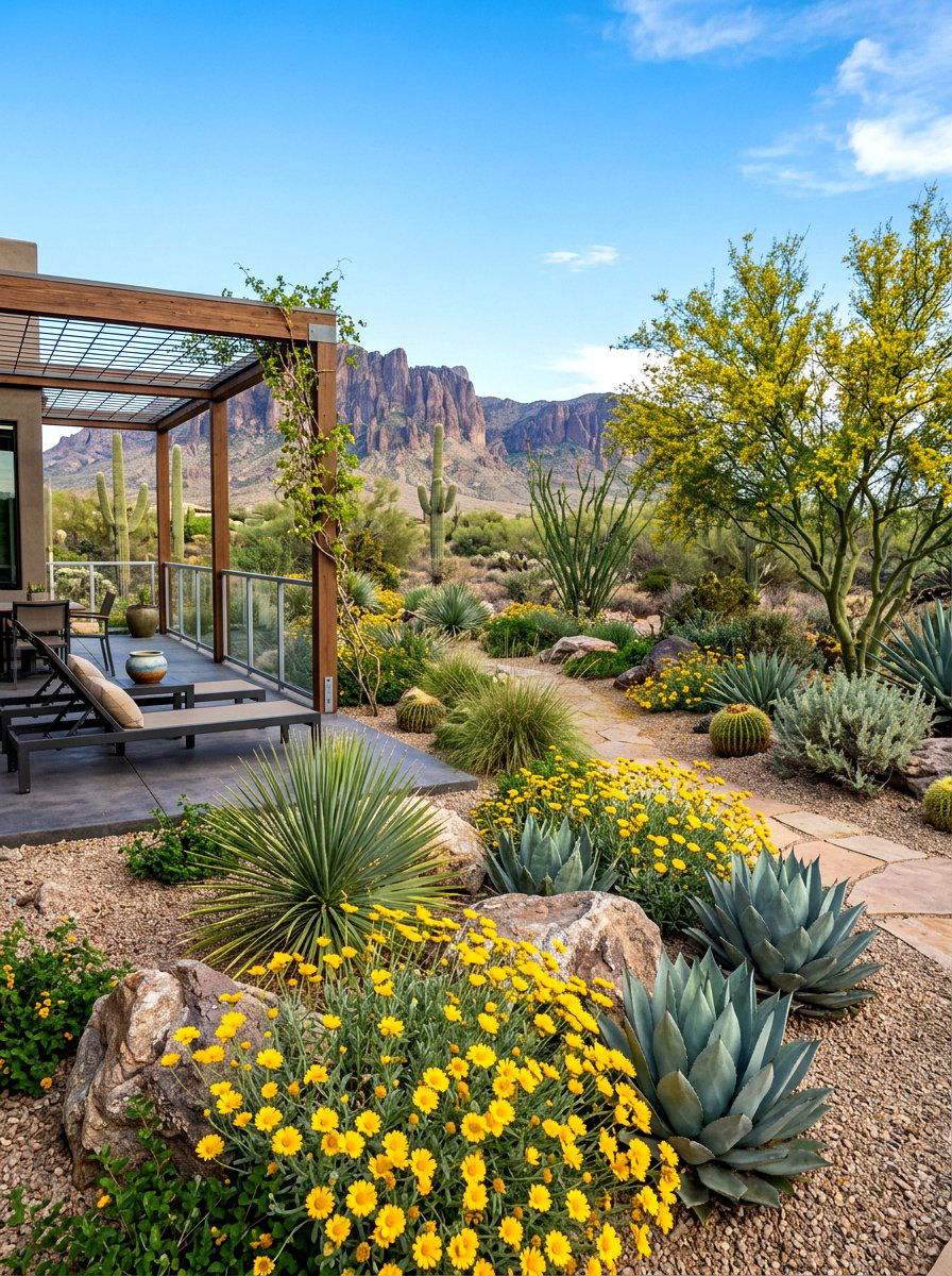 Desert Native Plants - 30 desert patio ideas