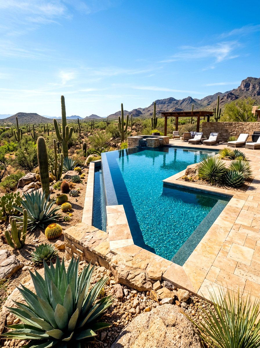 Desert Oasis Landscaping - 30 resort backyard pool ideas