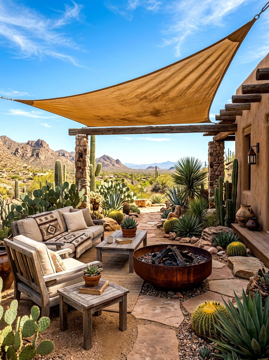 Desert Oasis Patio Lounge - 30 luxury patio lounge ideas