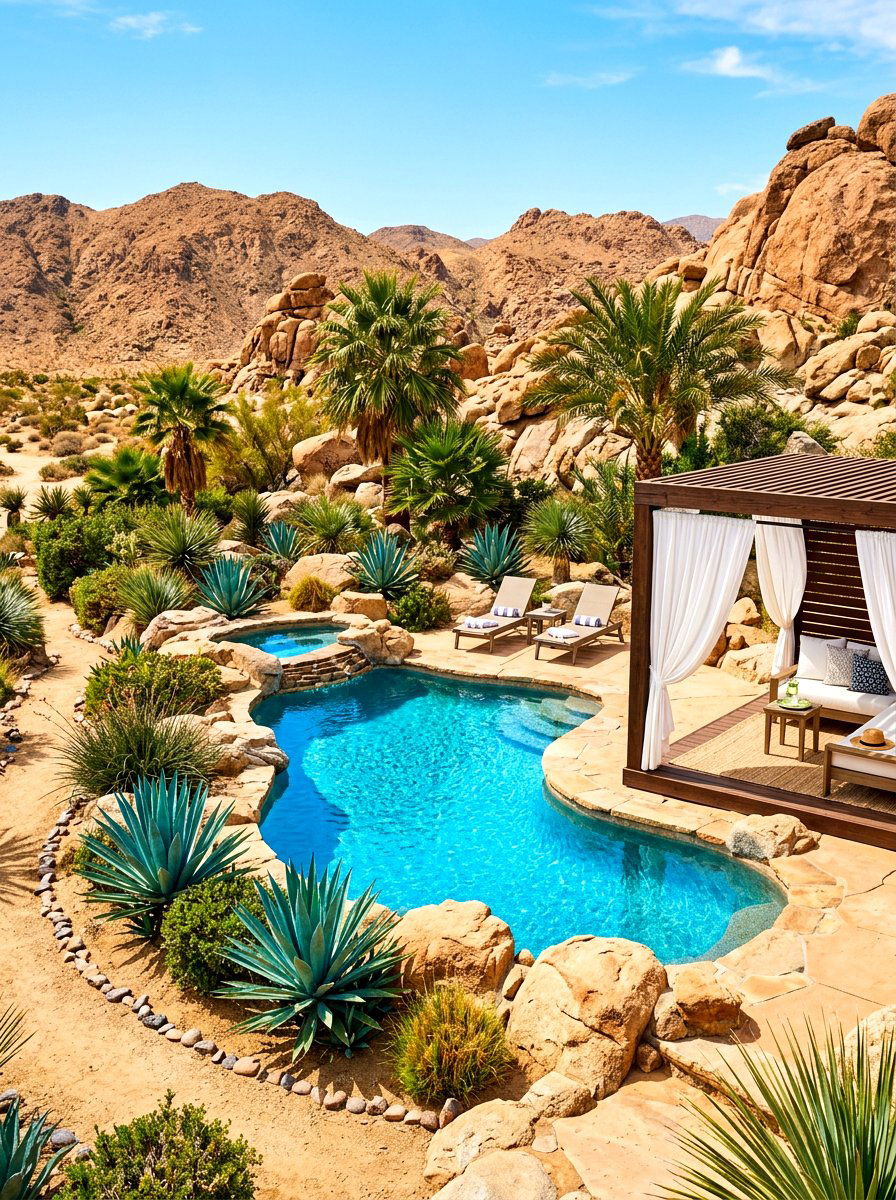 Desert Oasis Pool - 30 luxury pool ideas