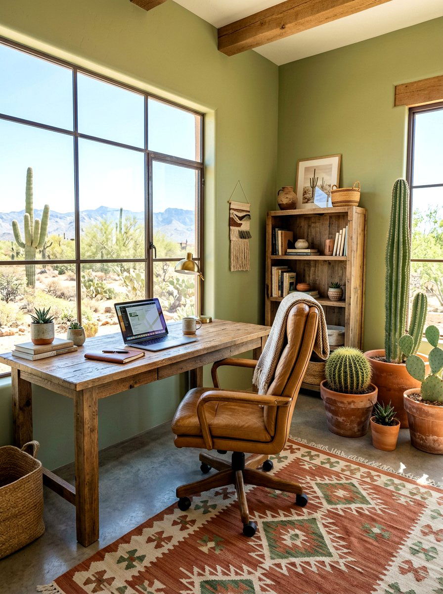 Desert Office - 30 desert color decor ideas