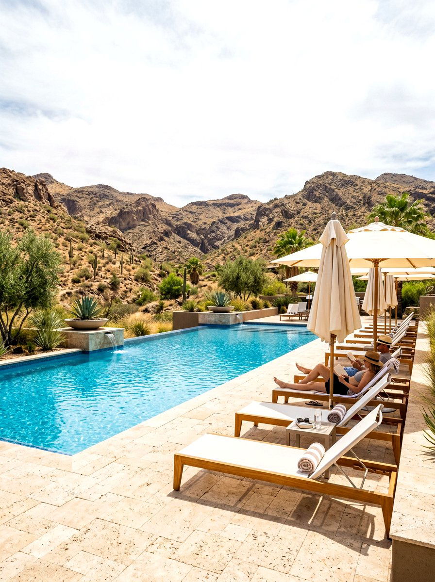 Desert Pool Deck - 30 desert patio ideas