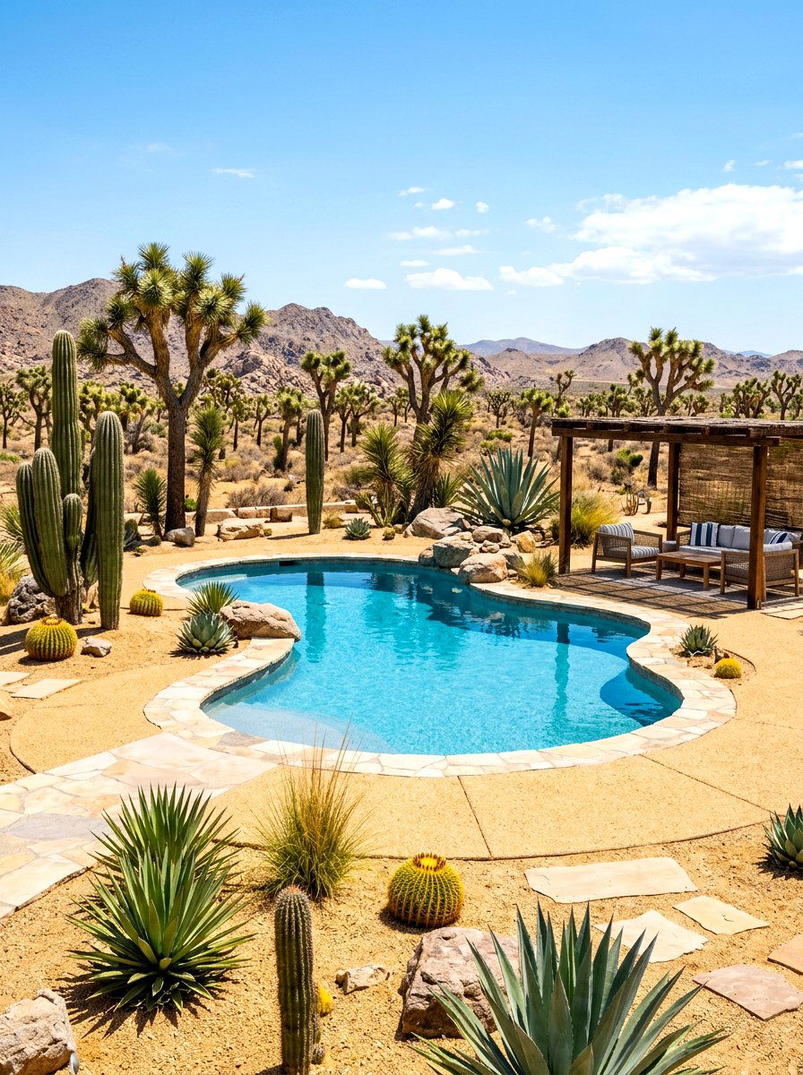 Desert Pool Landscape - 30 pool garden ideas