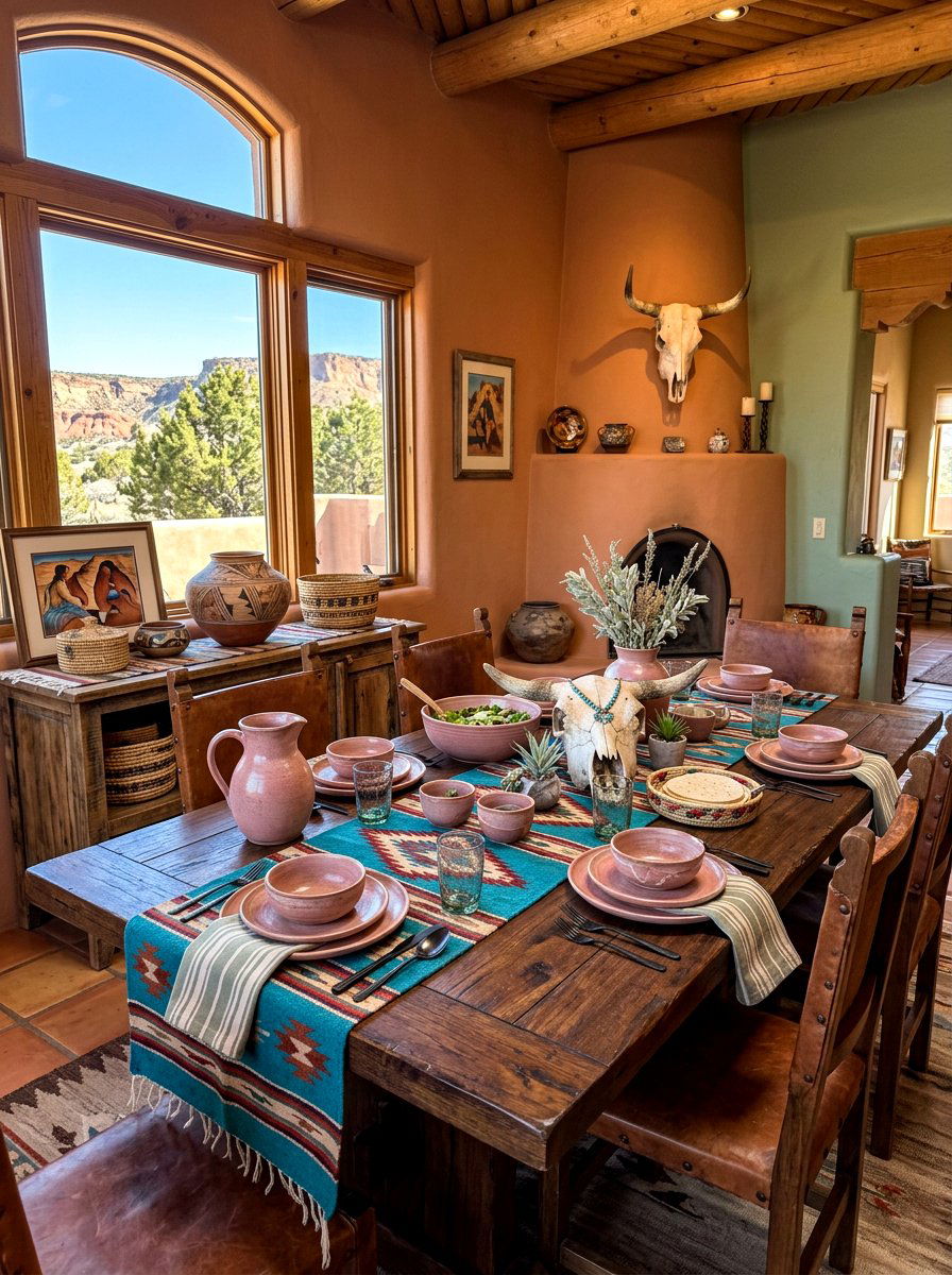 Desert Southwest Style - 30 casual dinner table ideas