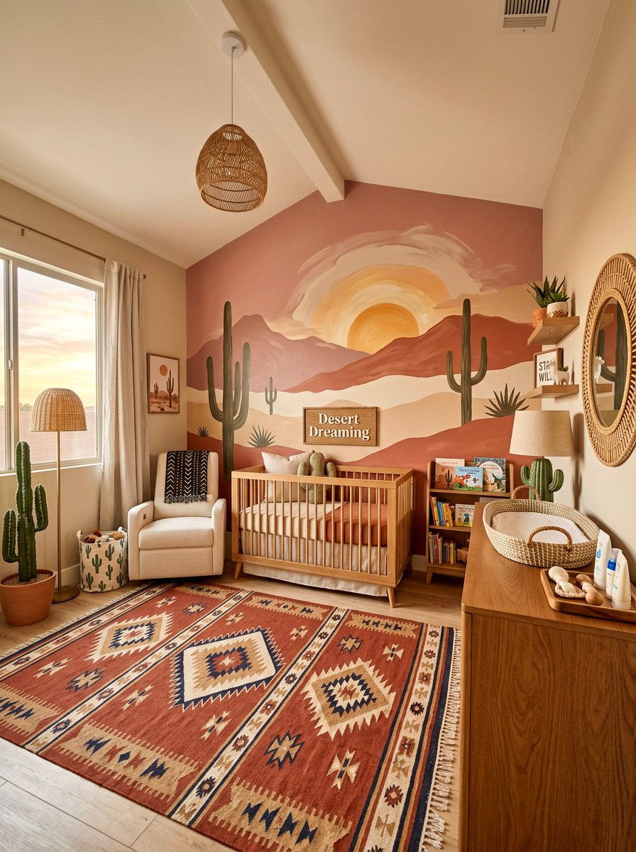 Desert Style Nursery - 30 gender neutral baby room ideas