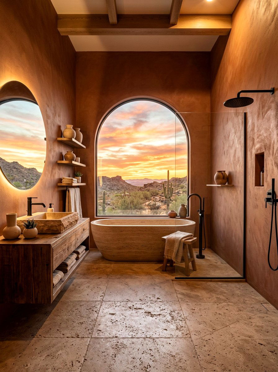Desert Sunset Bathroom - 30 sunset bathroom ideas