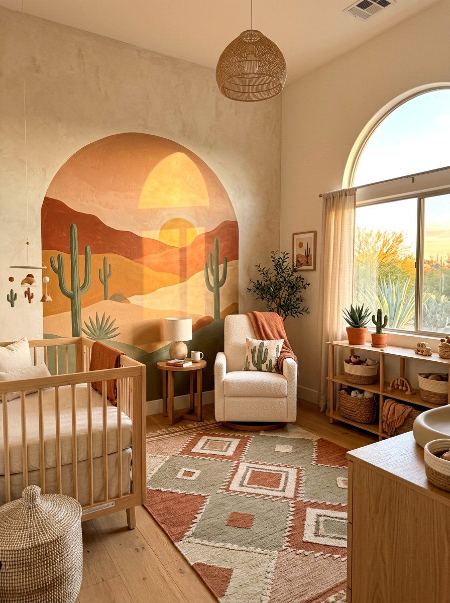 Desert Sunset Nursery - 30 boutique nursery decor ideas