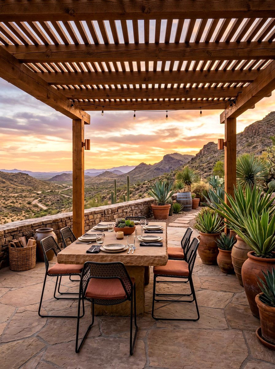 Desert Terrace - 30 terrace dining ideas