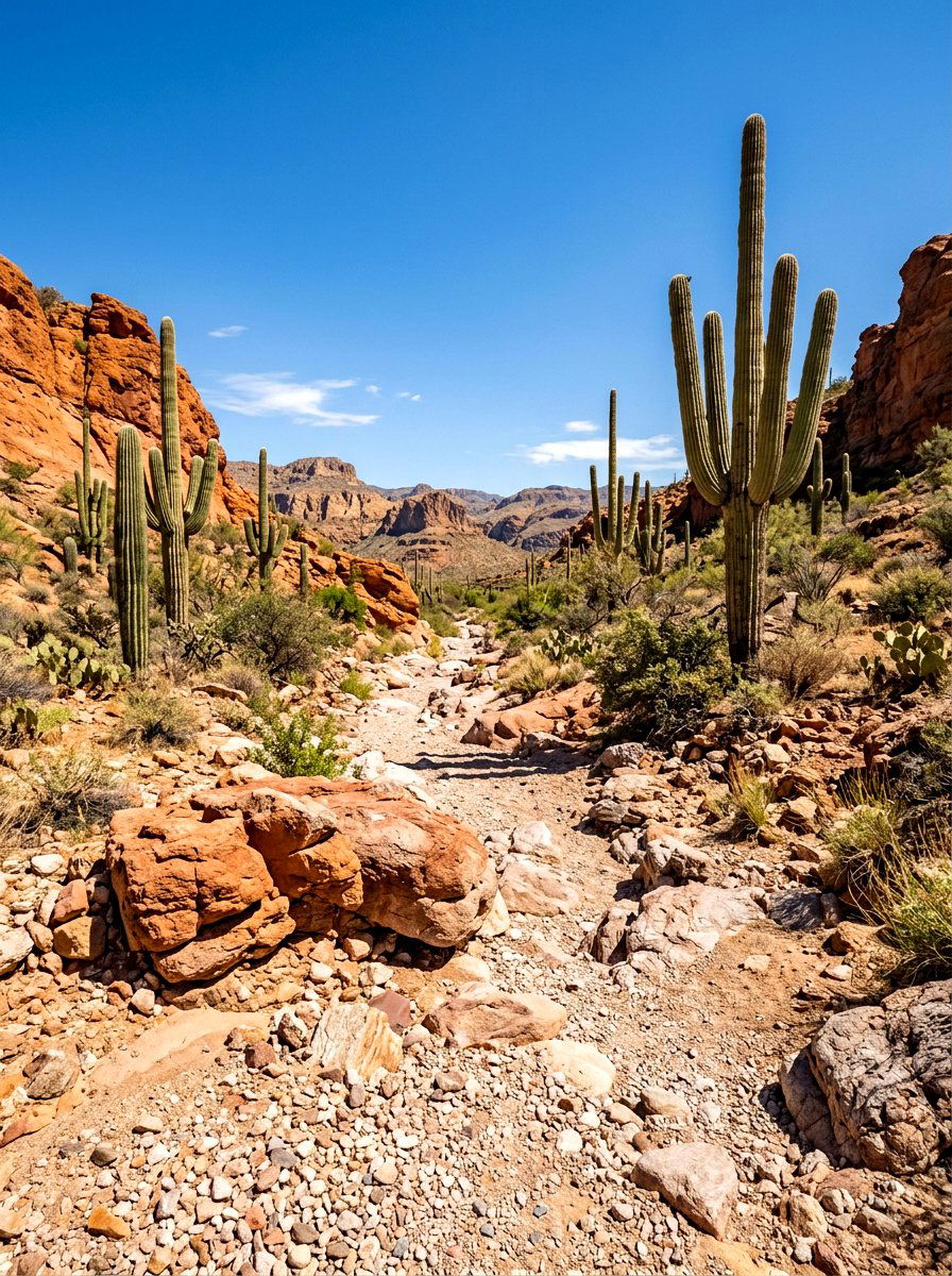 Desert dry creek bed - 30 dry creek bed ideas
