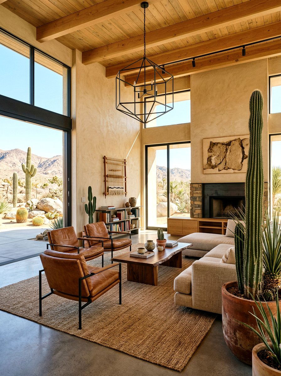 Desert modern living room - 30 organic modern living room ideas