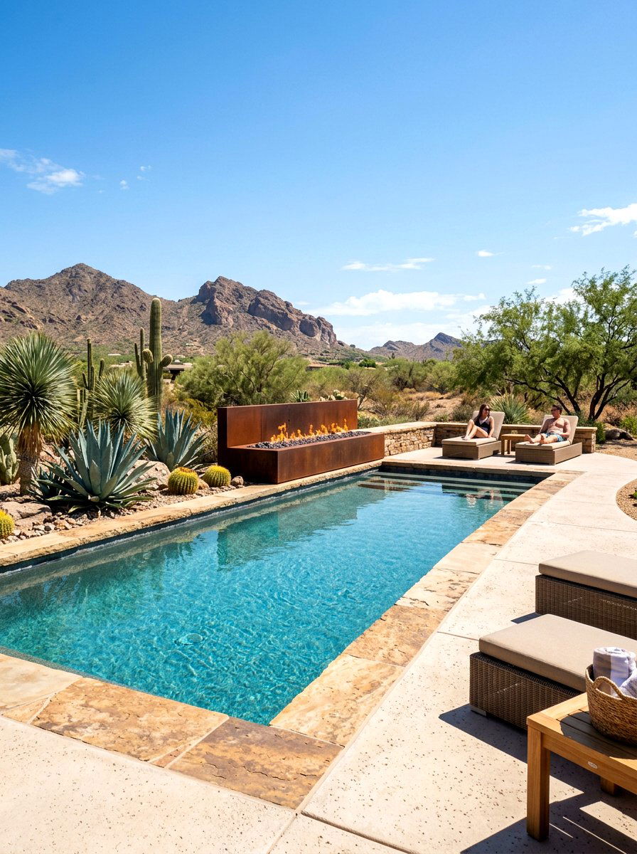 Desert modern pool - 30 modern pool ideas