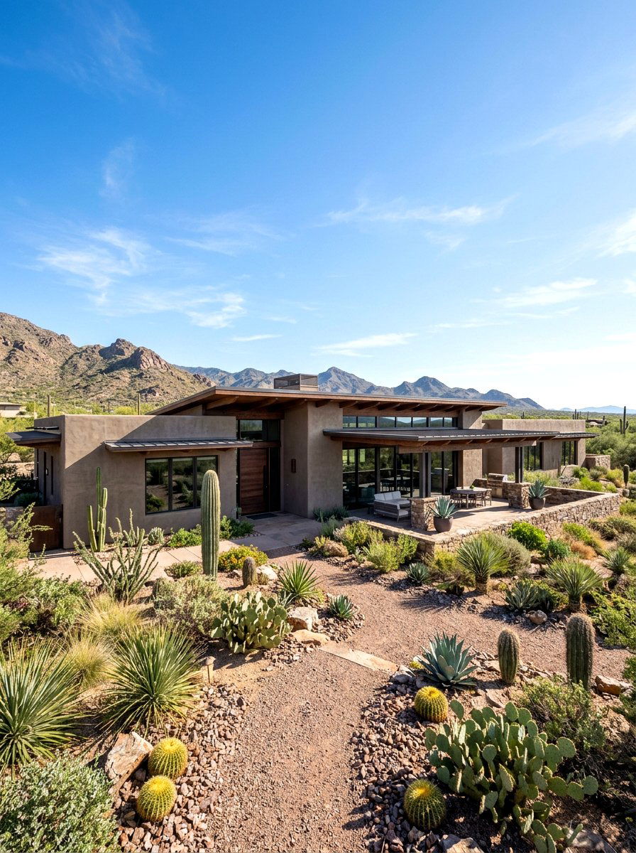 Desert ranch clay stucco - 30 clay stucco exterior ideas
