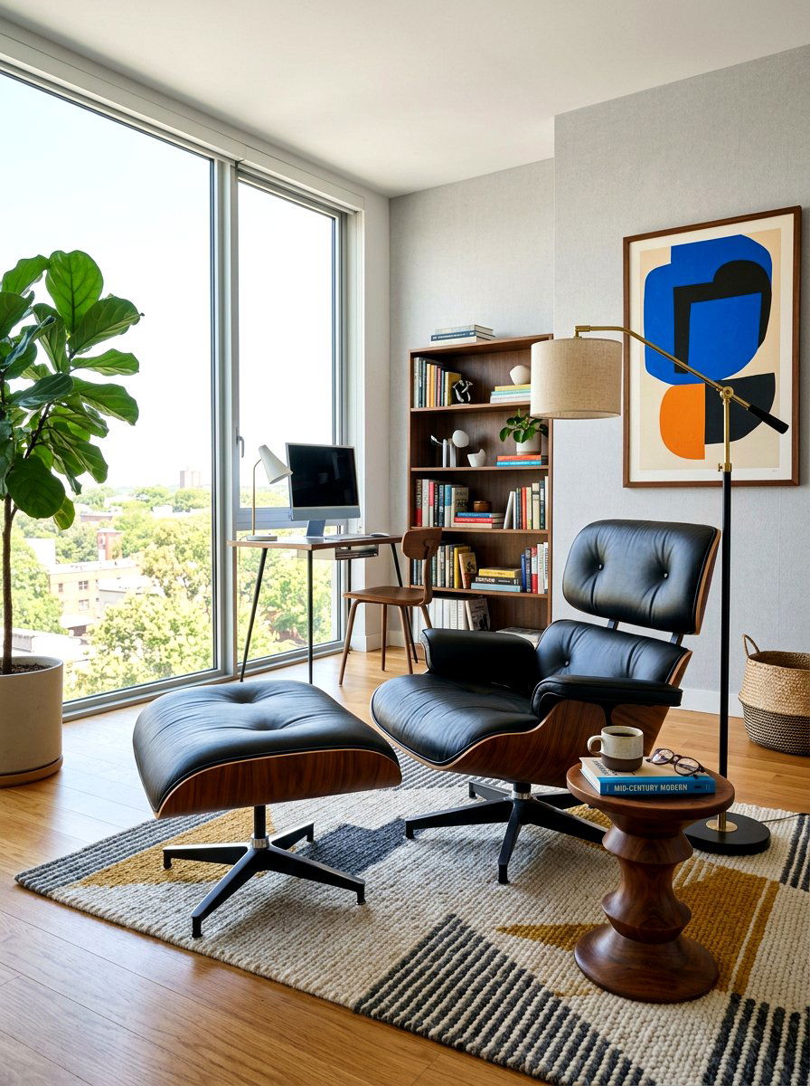 Designer lounge chair - 30 quiet luxury office ideas