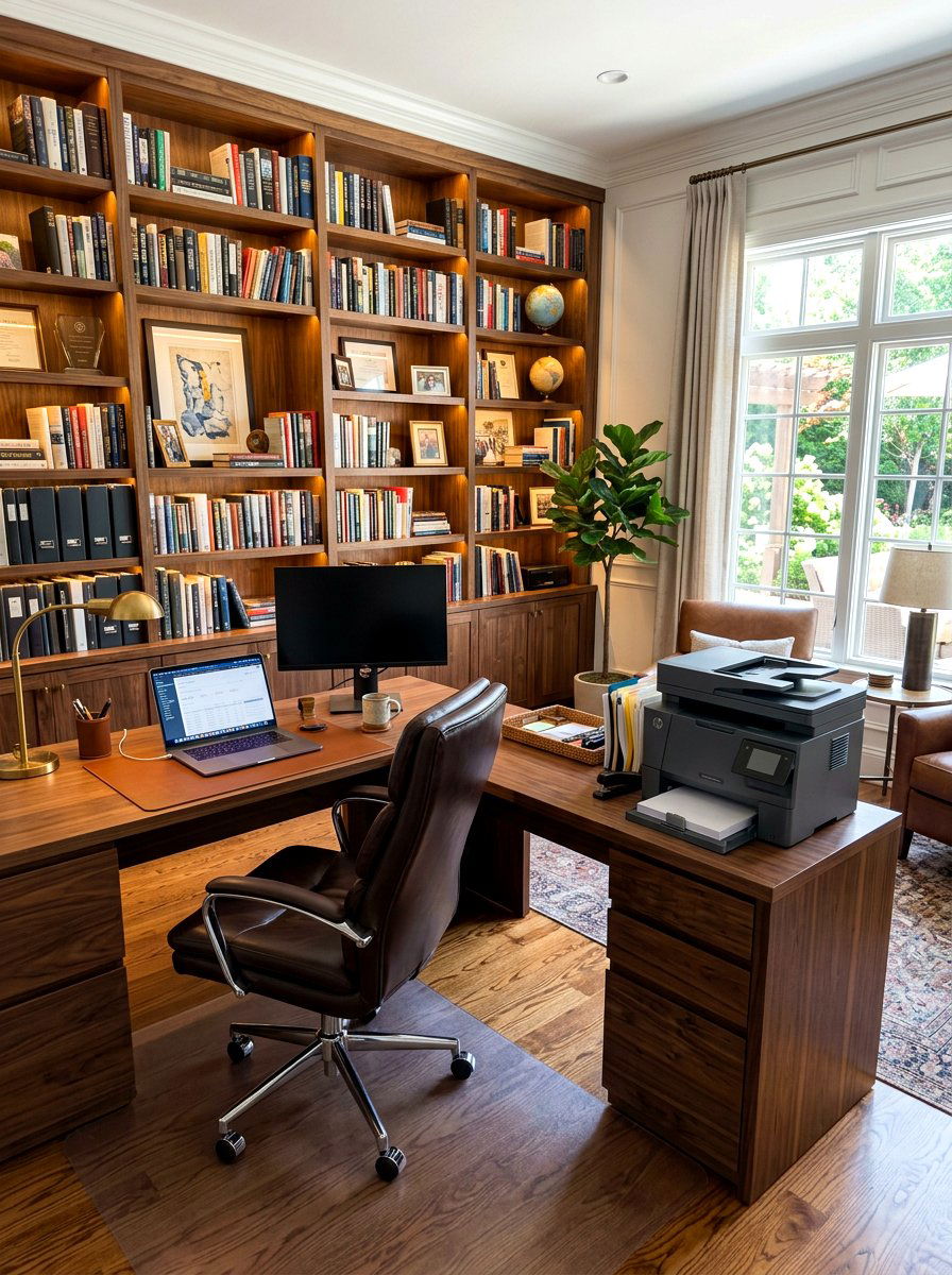 Desk Return Printer Space - 30 printer nook ideas