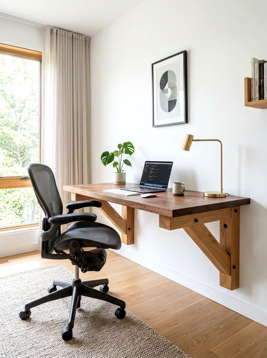 Desk Support Corbel - 30 decorative corbel ideas