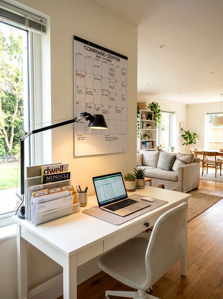 Desktop Office Station - 30 command center ideas