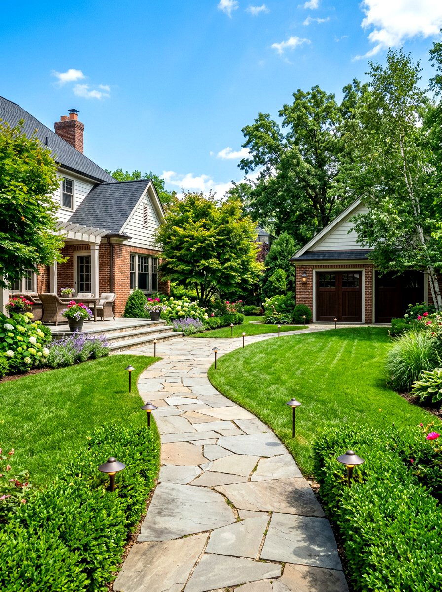 Detached Garage Pathway Design - 30 detached garage curb appeal ideas