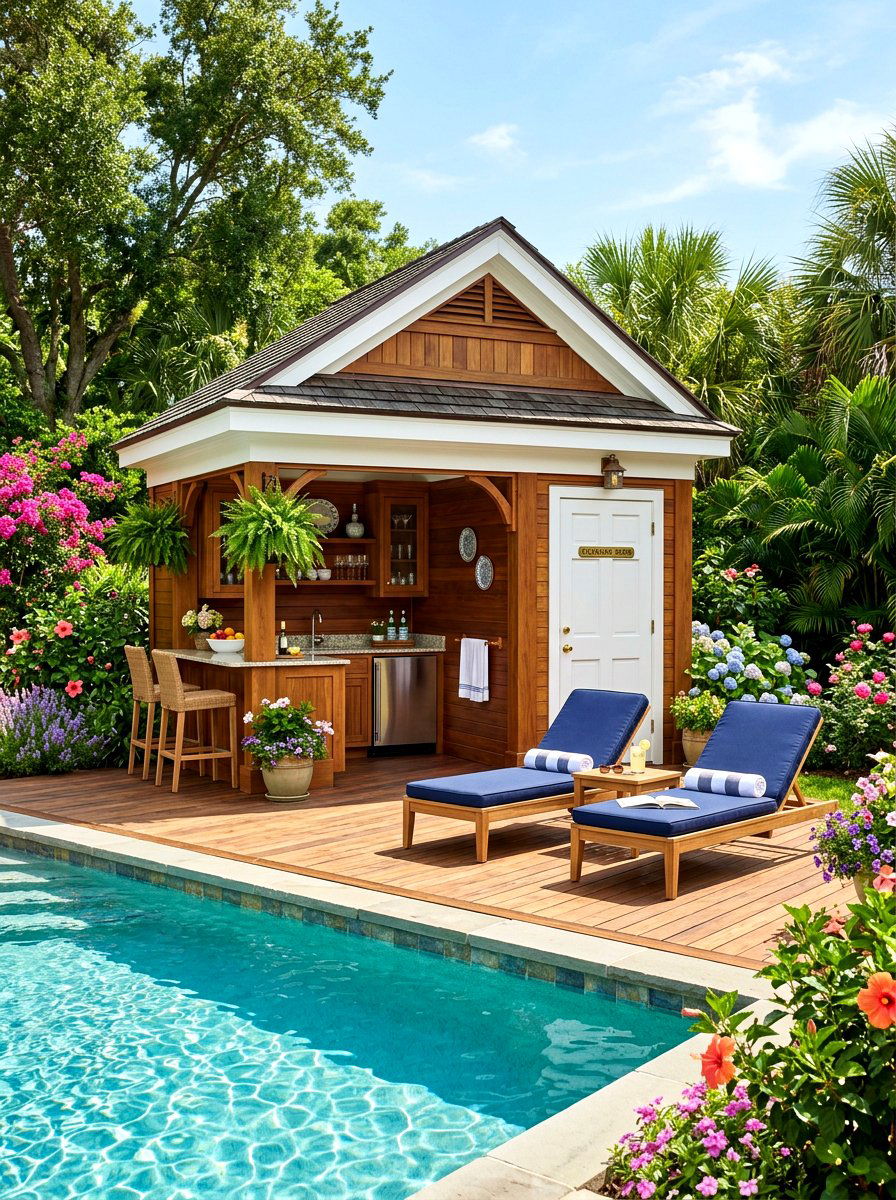 Detached Pool Cabana - 30 pool pavilion ideas