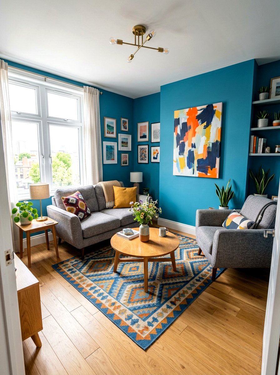 Diagonal Seating Arrangement In Small Space - 30 loveseat and chair layout ideas