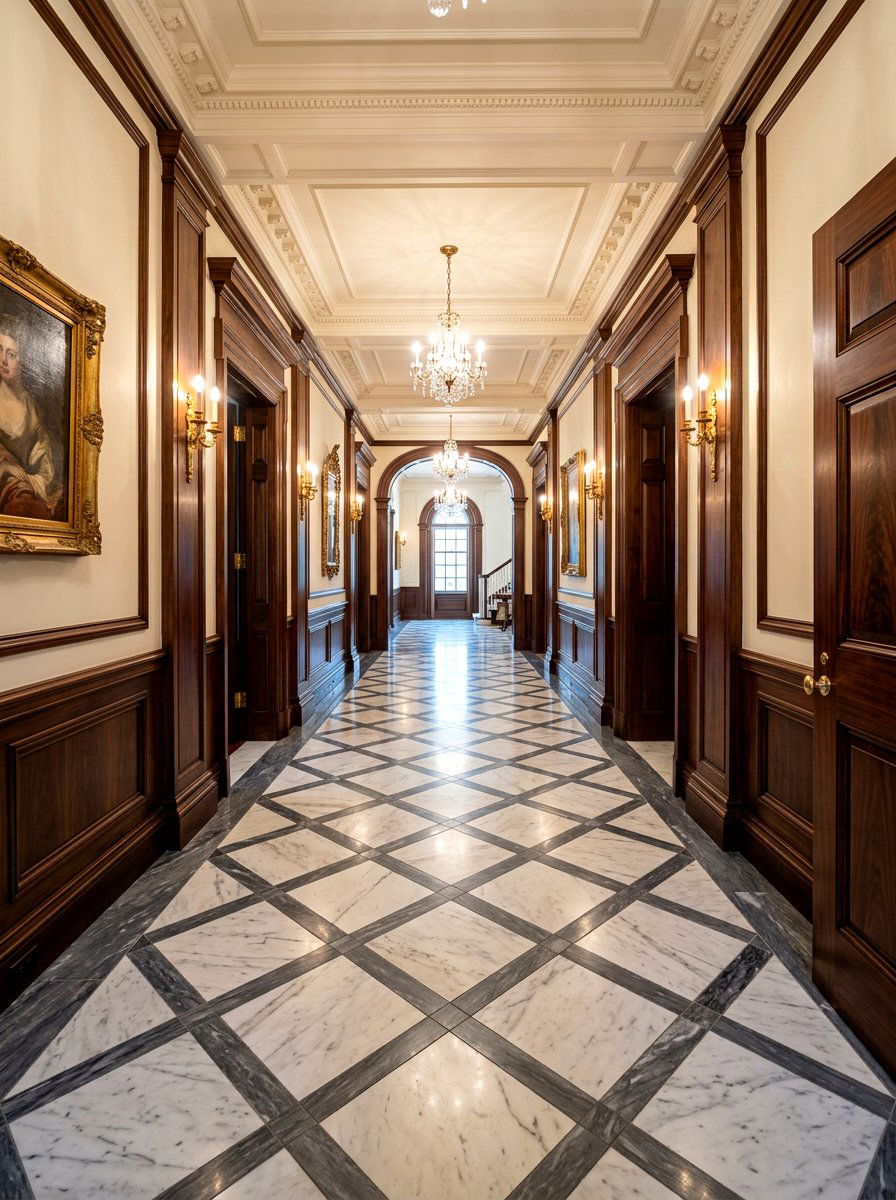 Diamond Tile Floor - 30 tile floor pattern ideas