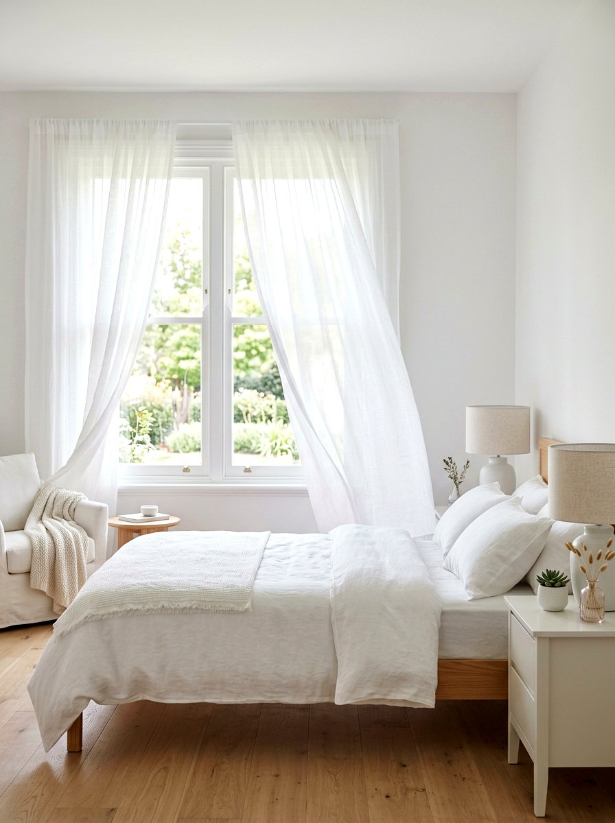 Diffused Window Light - 30 low stimulation bedroom ideas