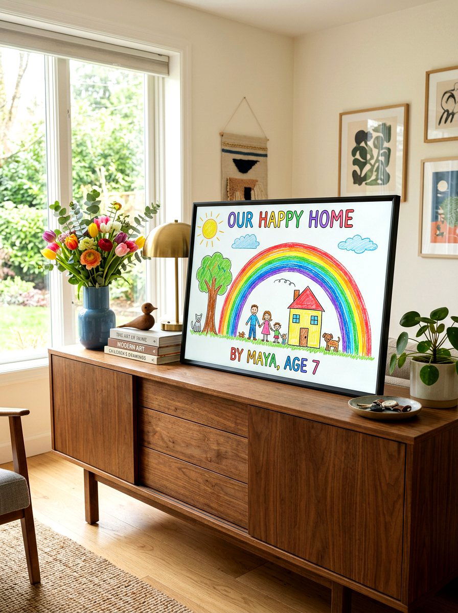 Digital Photo Frame For Art - 30 kids art display ideas