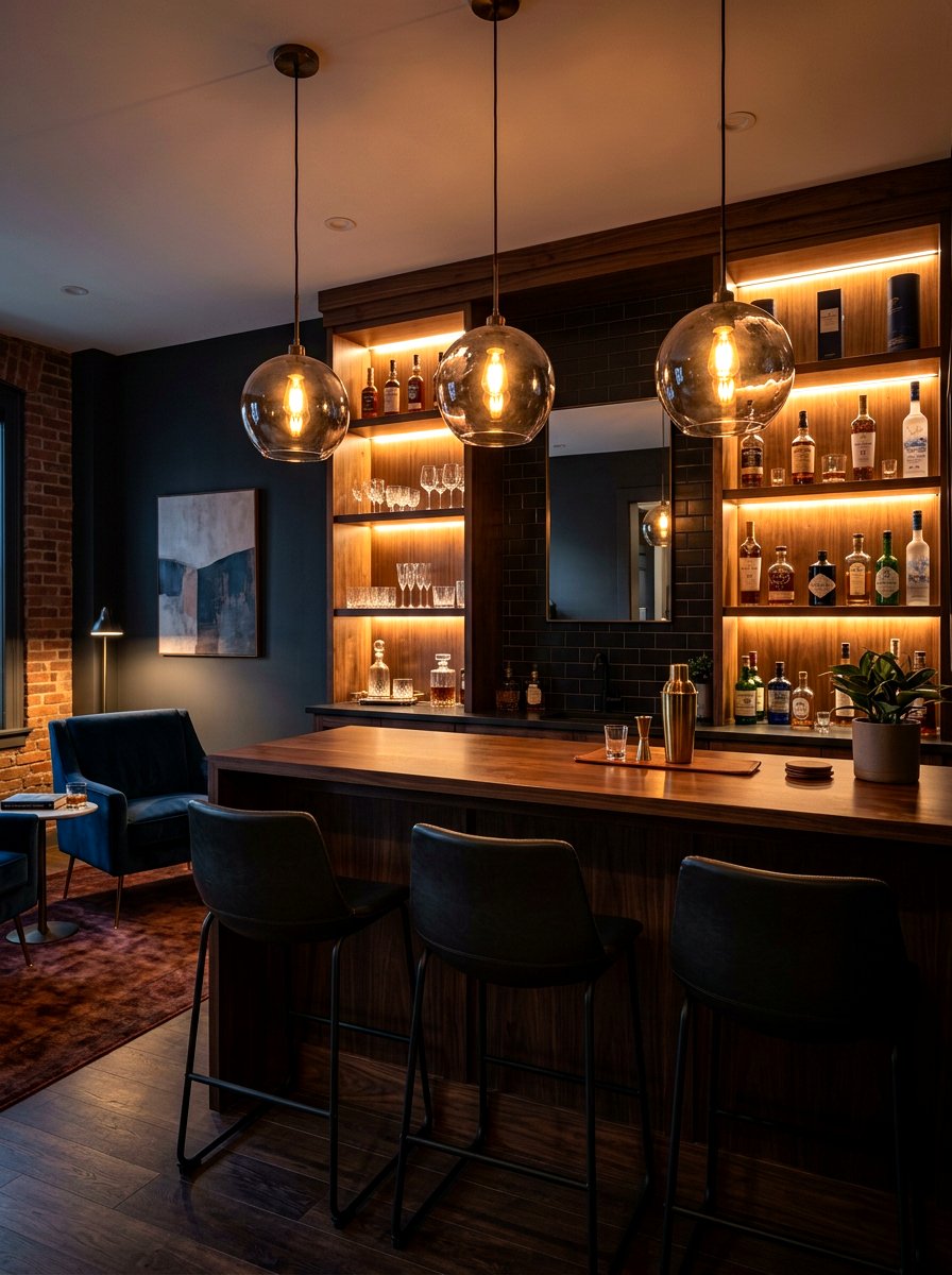 Dimmable Bar Counter Pendant - 30 dimmable lighting ideas