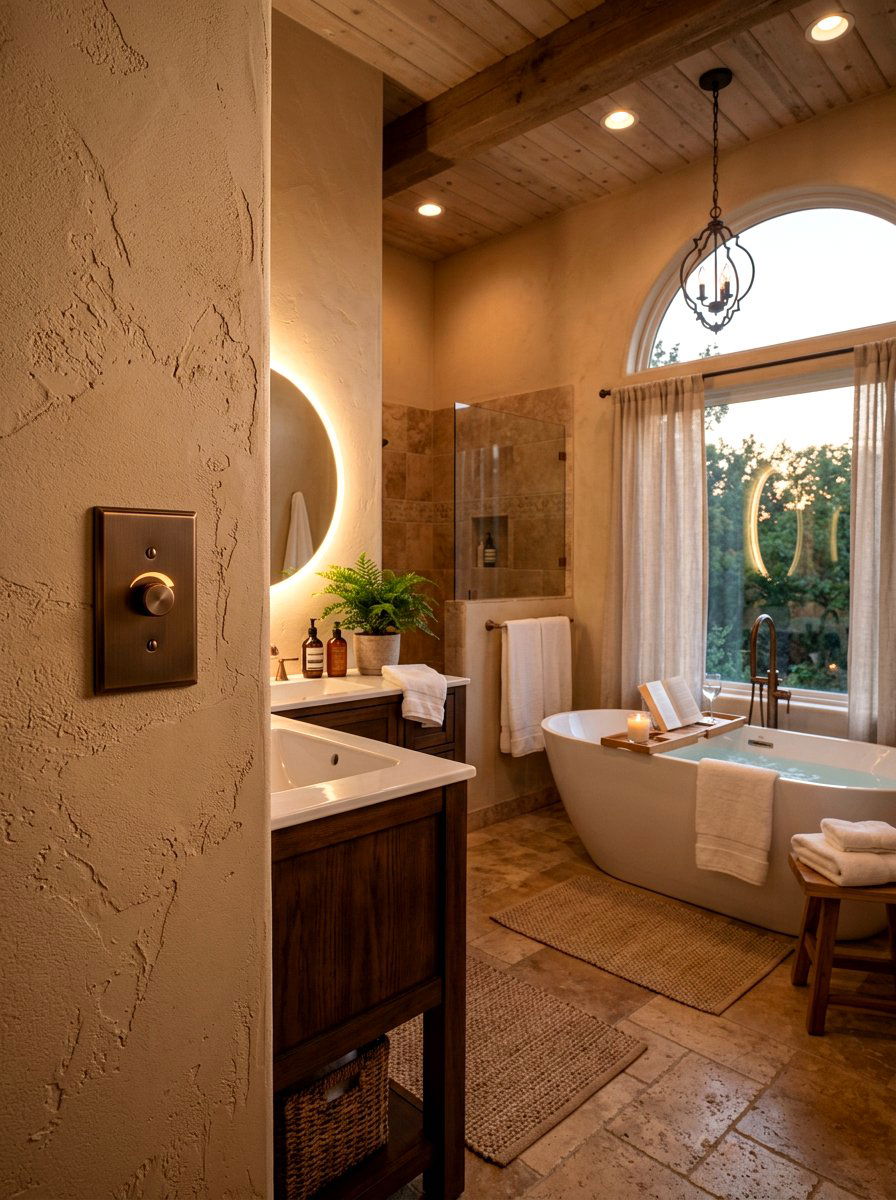 Dimmable Light Switch - 30 sensory bathroom ideas