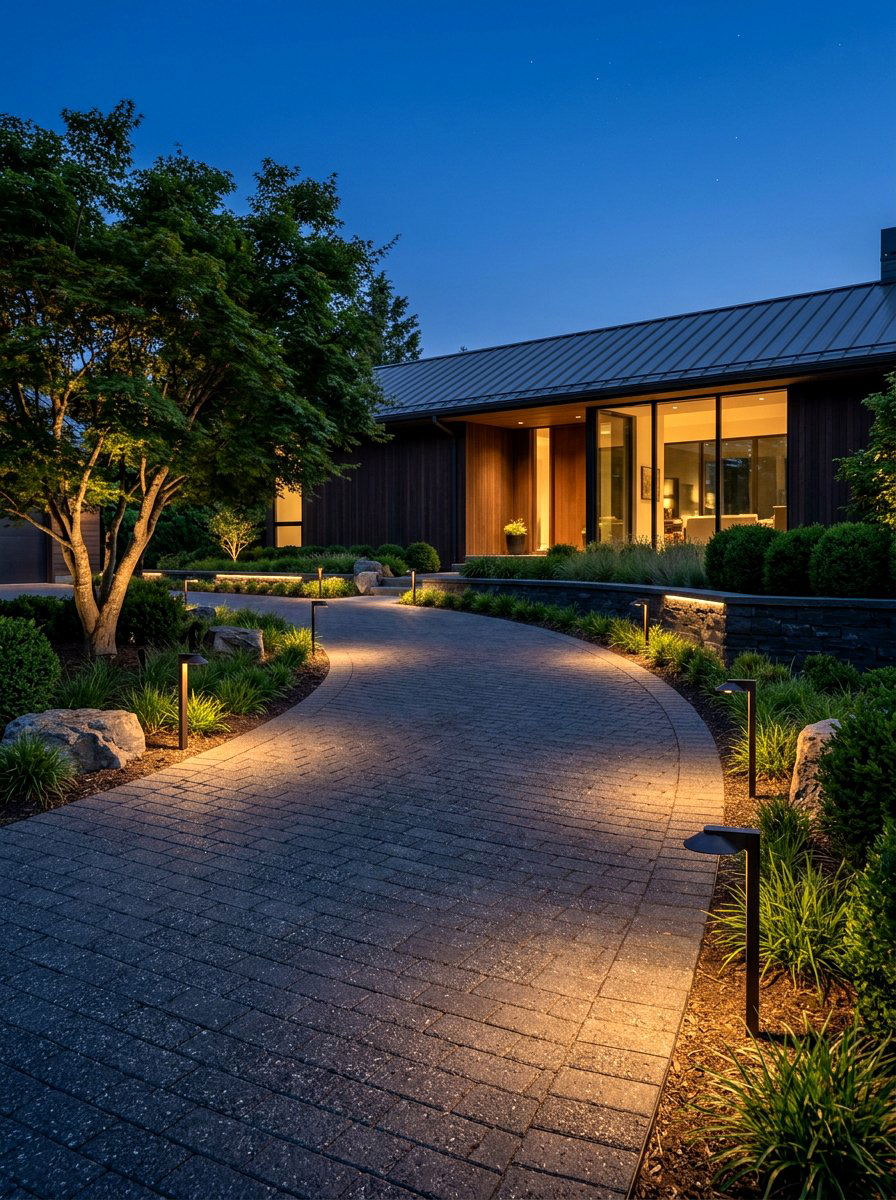 Dimmable Outdoor Lighting - 30 driveway lighting ideas