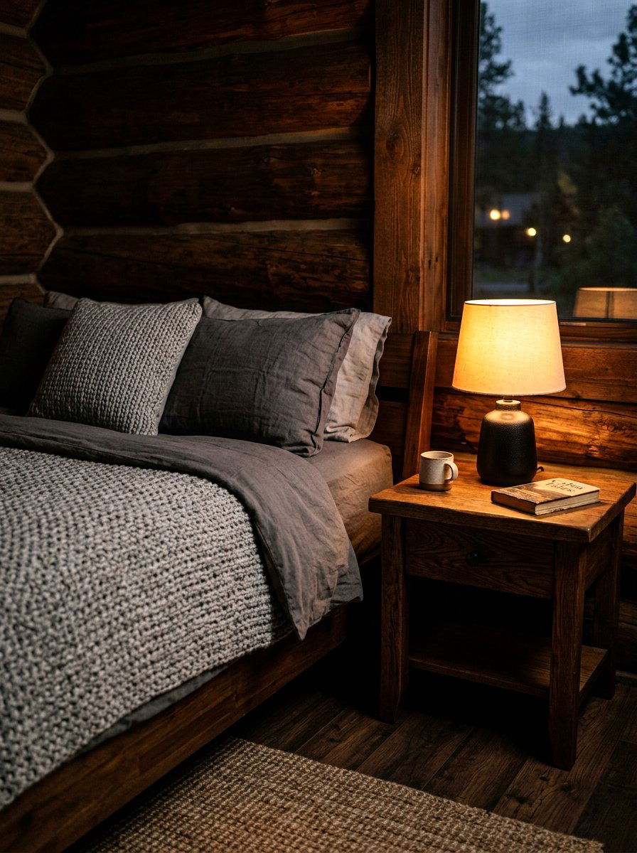 Dimmable Warm Bedside Lamp - 30 low stimulation bedroom decor ideas