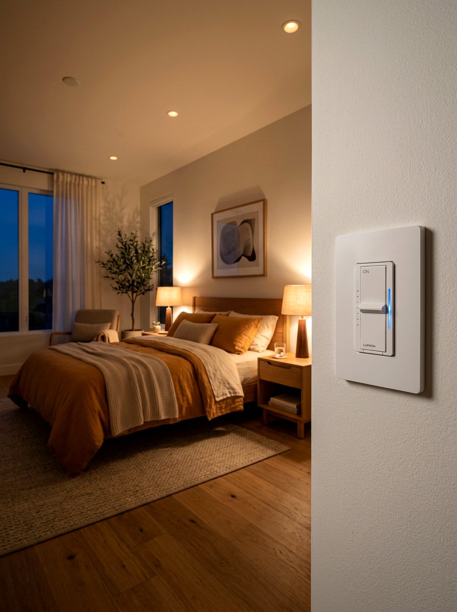 Dimmer Light Switch - 30 low stimulation bedroom ideas