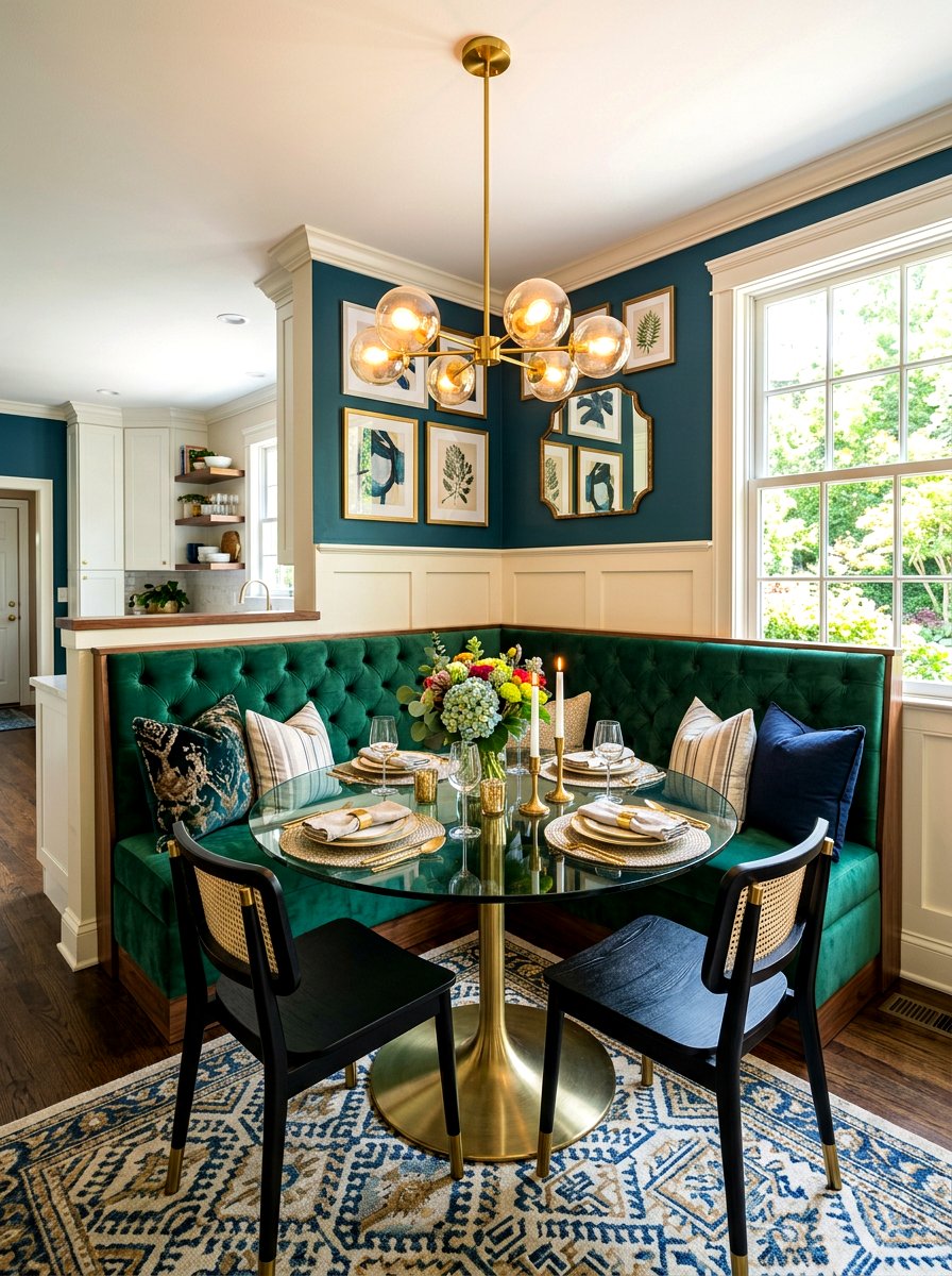 Dining Room Banquette - 30 bay window seating ideas