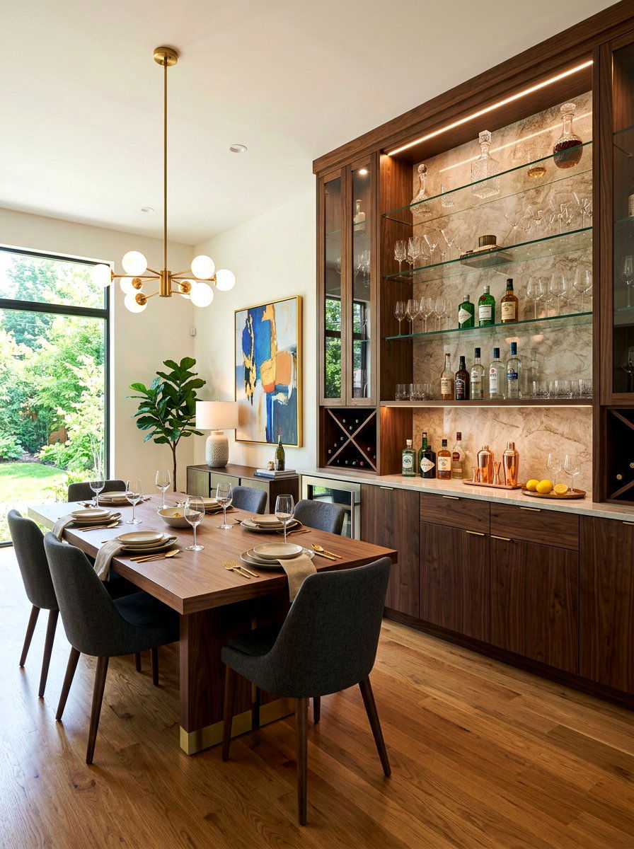 Dining Room Bar Wall - 30 dining room wall decor ideas