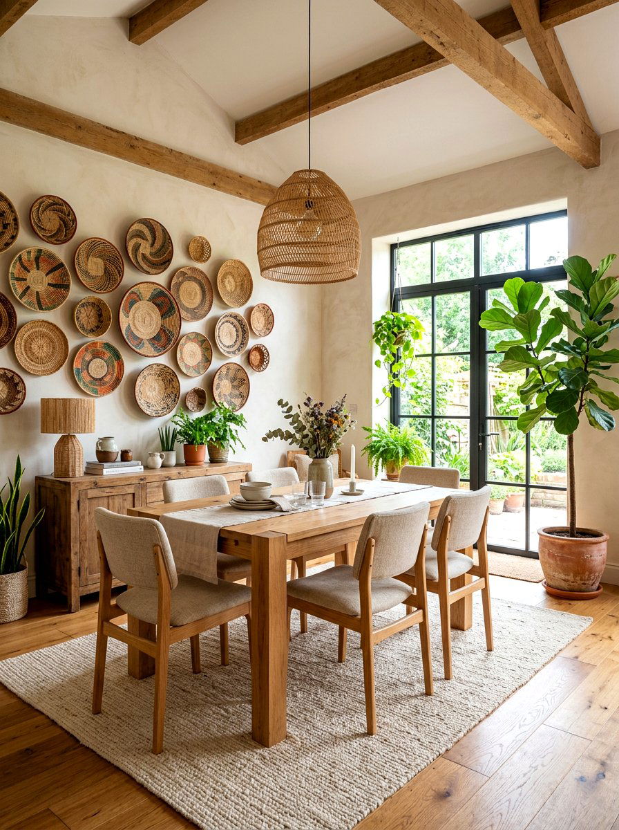 Dining Room Basket Wall - 30 dining room wall decor ideas