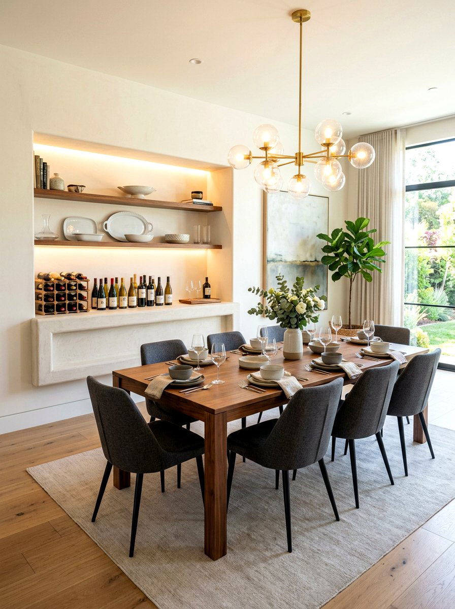 Dining Room Buffet Niche - 30 plaster wall niche ideas