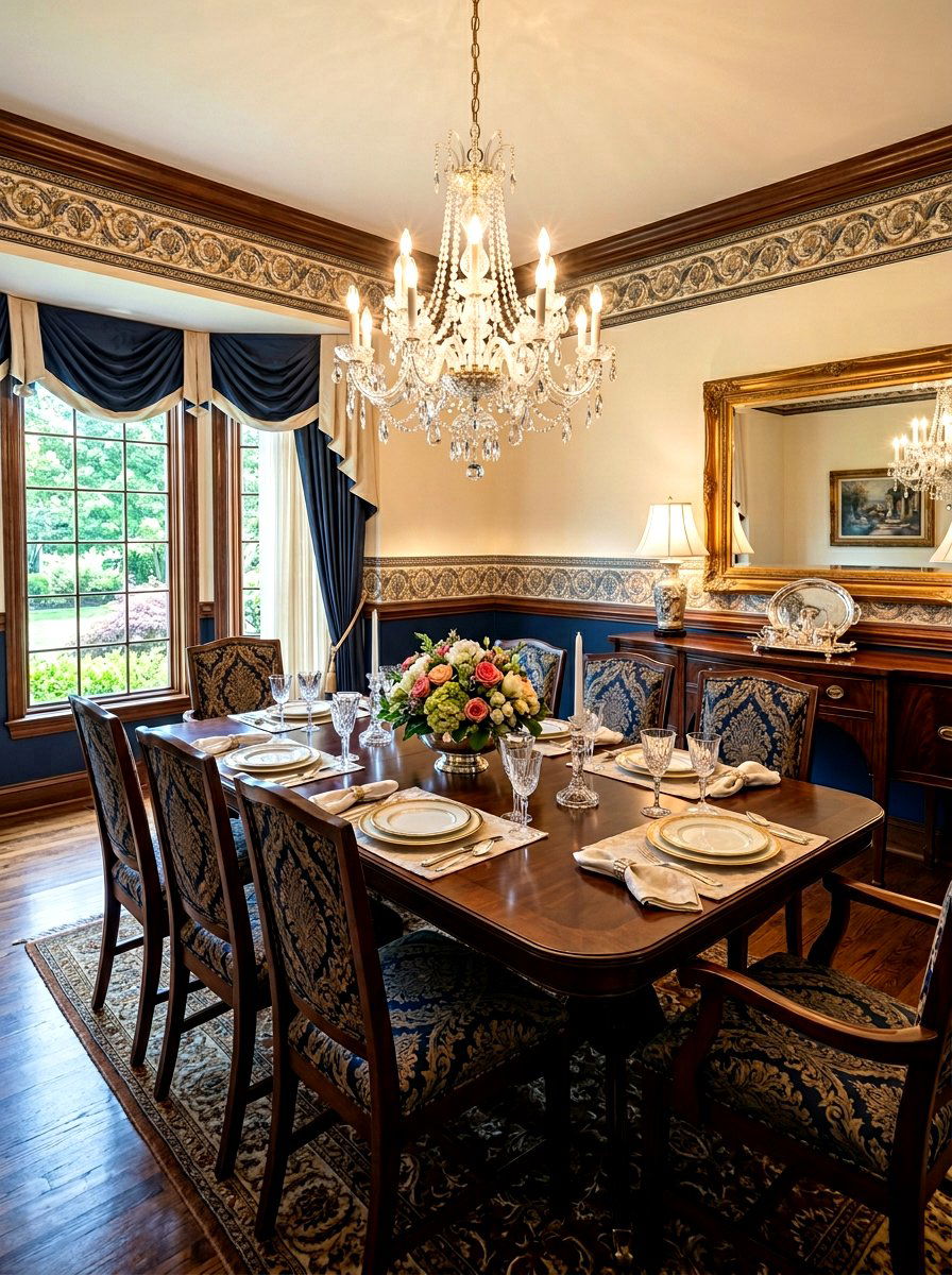 Dining Room Chair Rail Border - 30 wallpaper border ideas