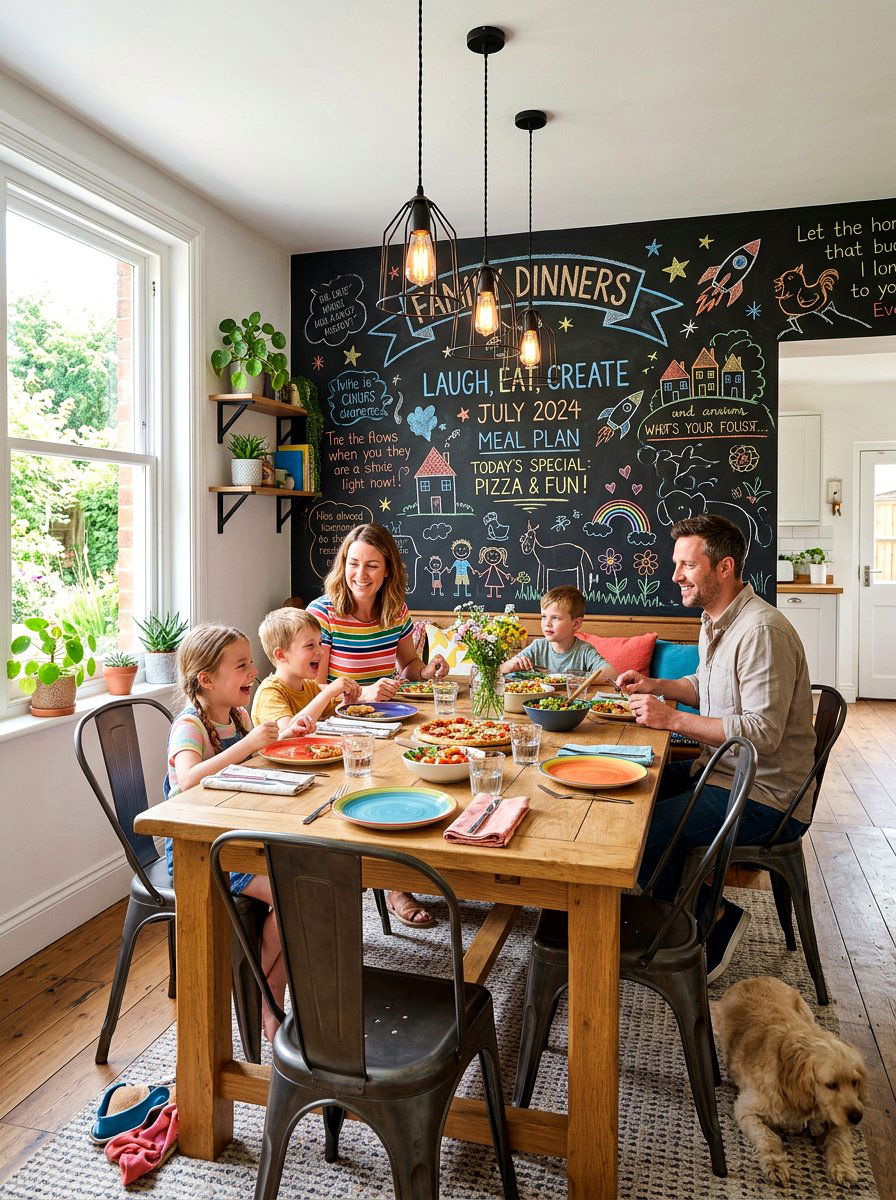 Dining Room Chalkboard Wall - 30 dining room wall decor ideas