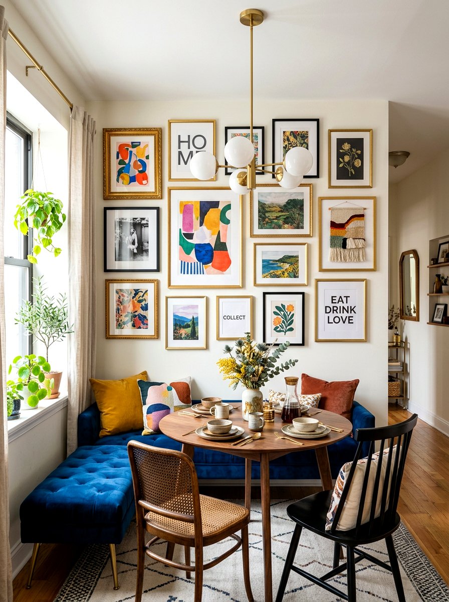 Dining Room Gallery Wall - 30 breakfast room ideas