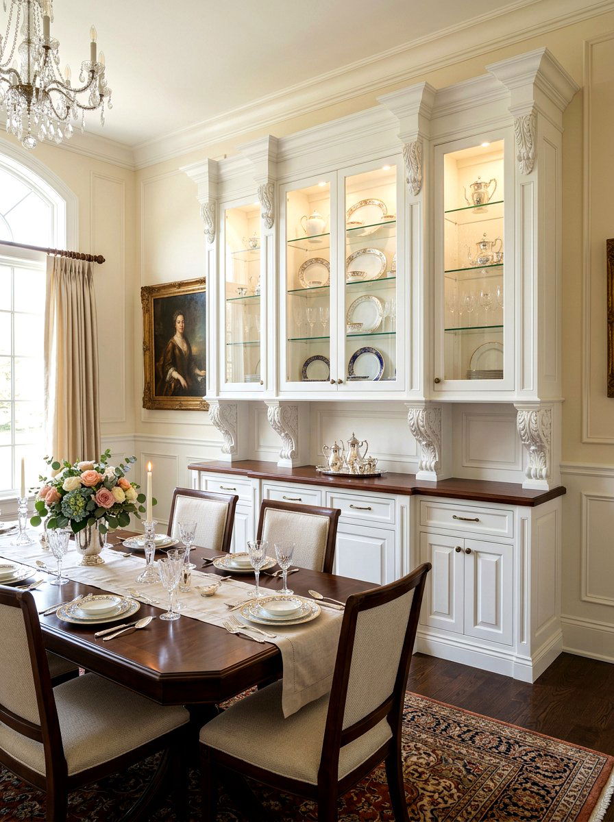 Dining Room Hutch Corbel - 30 decorative corbel ideas