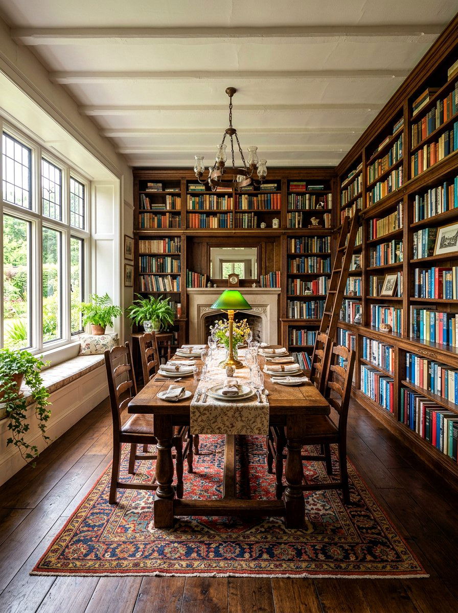 Dining Room Library Wall - 30 dining room wall decor ideas