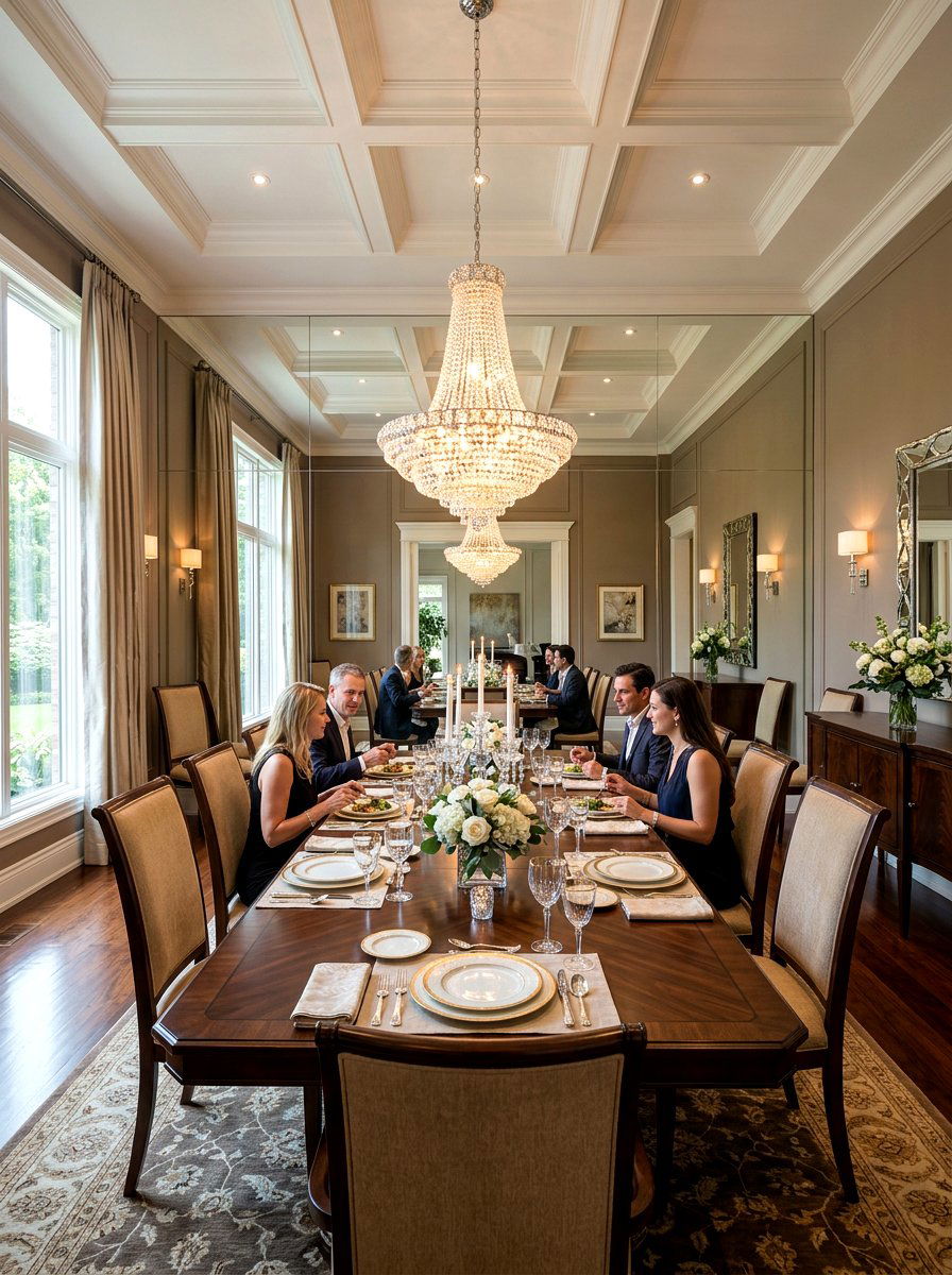 Dining Room Mirror Wall - 30 floor to ceiling mirror wall ideas