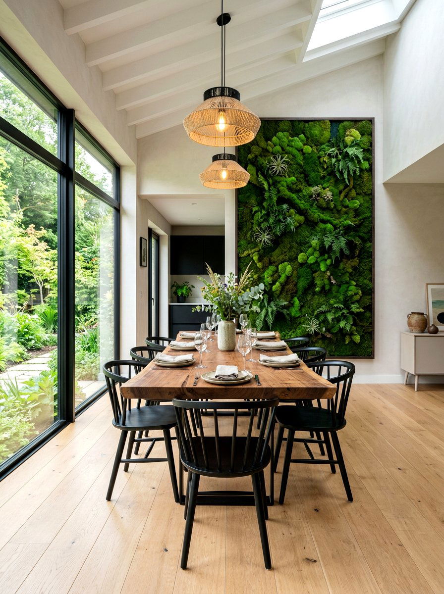Dining Room Moss Wall - 30 dining room wall decor ideas