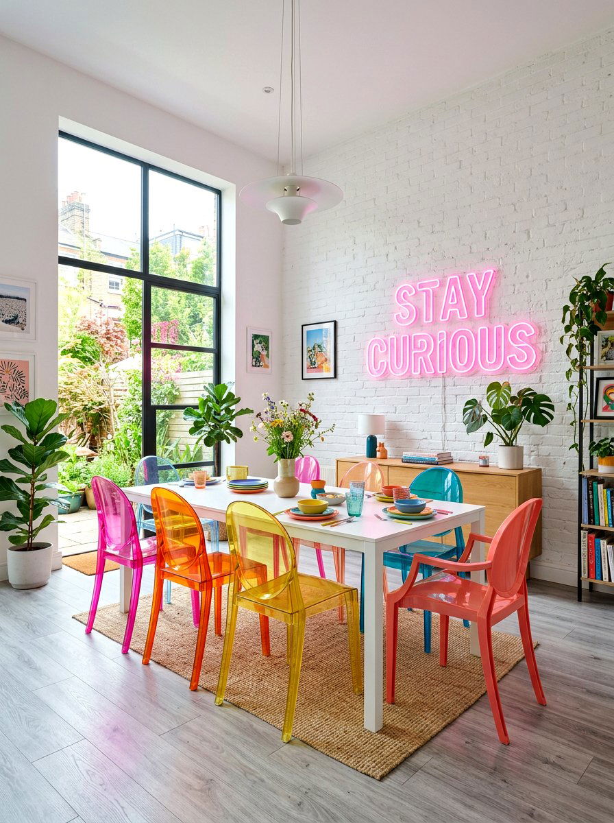 Dining Room Neon Sign - 30 dining room wall decor ideas