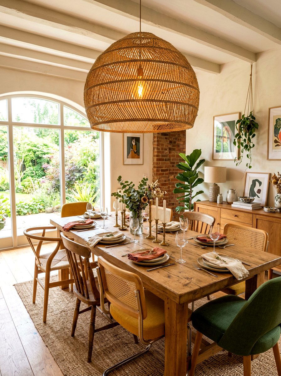 Dining Room Pendant - 30 woven pendant ideas