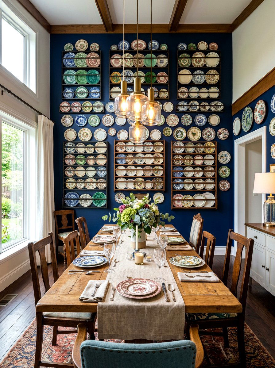Dining Room Plate Wall - 30 plate rack wall ideas