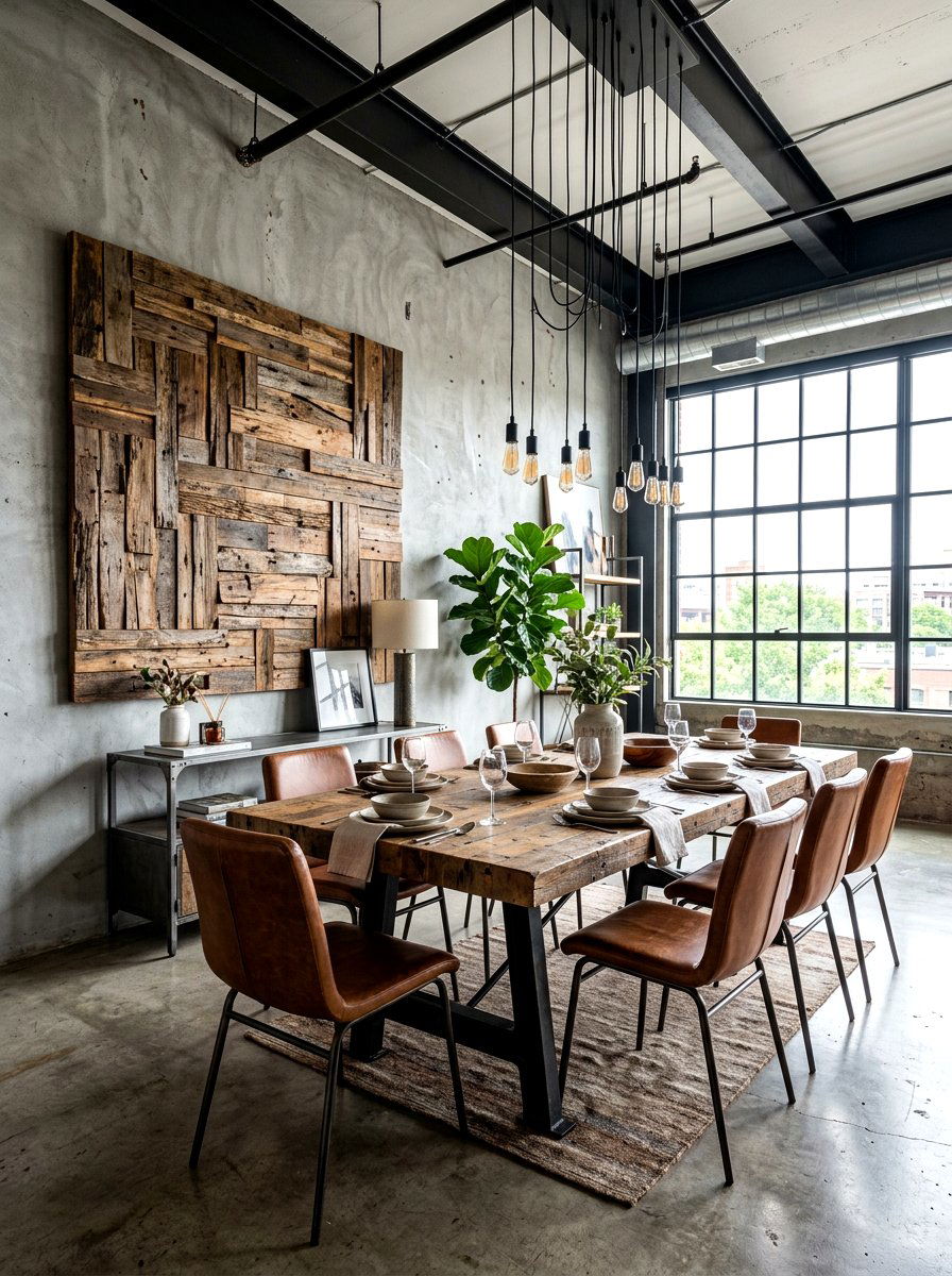 Dining Room Reclaimed Wood - 30 dining room wall decor ideas